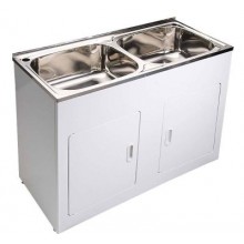 Double Bowl Laundry Tub 1160x500mm